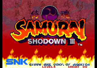 Samurai Shodown III screenshot 5 for Neo Geo AES